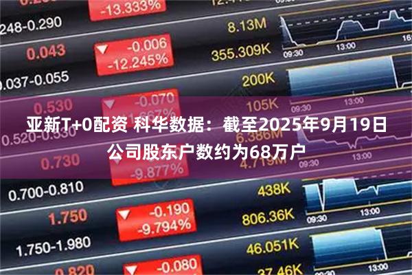 亚新T+0配资 科华数据：截至2025年9月19日公司股东户数约为68万户